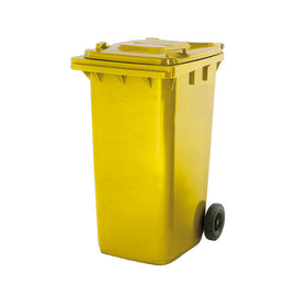 Contentor 240L Polietileno 2 Rodas Fundo Amarelo Tampa Amar - 5710240009