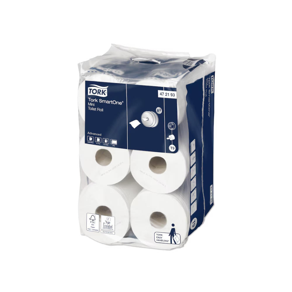 Papel Higiénico (Jumbo) 111,6mts 2Fls TORK T9 SmartOne 12un