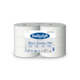 Papel Higiénico (Jumbo) 200mts 2Fls Bulkysoft 6un