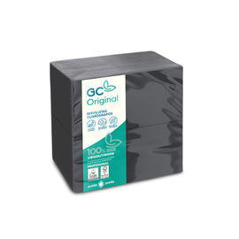 Guardanapos 30x40 1/6 P&P Preto 150un - Pack 4 un.