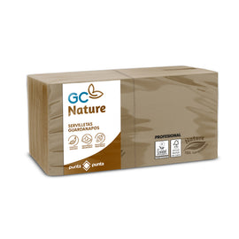 Guardanapos 20x20 2fls Nature P&P 100% Recycled 100un - PACK 2un.