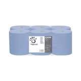 Rolo Toalhas Mão Azul 135mx20cm 2Fls Papernet 412056- 6un