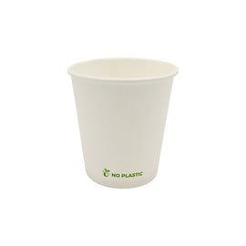 Copos Papel 089ml 3oz Plastic Free Branco 50un