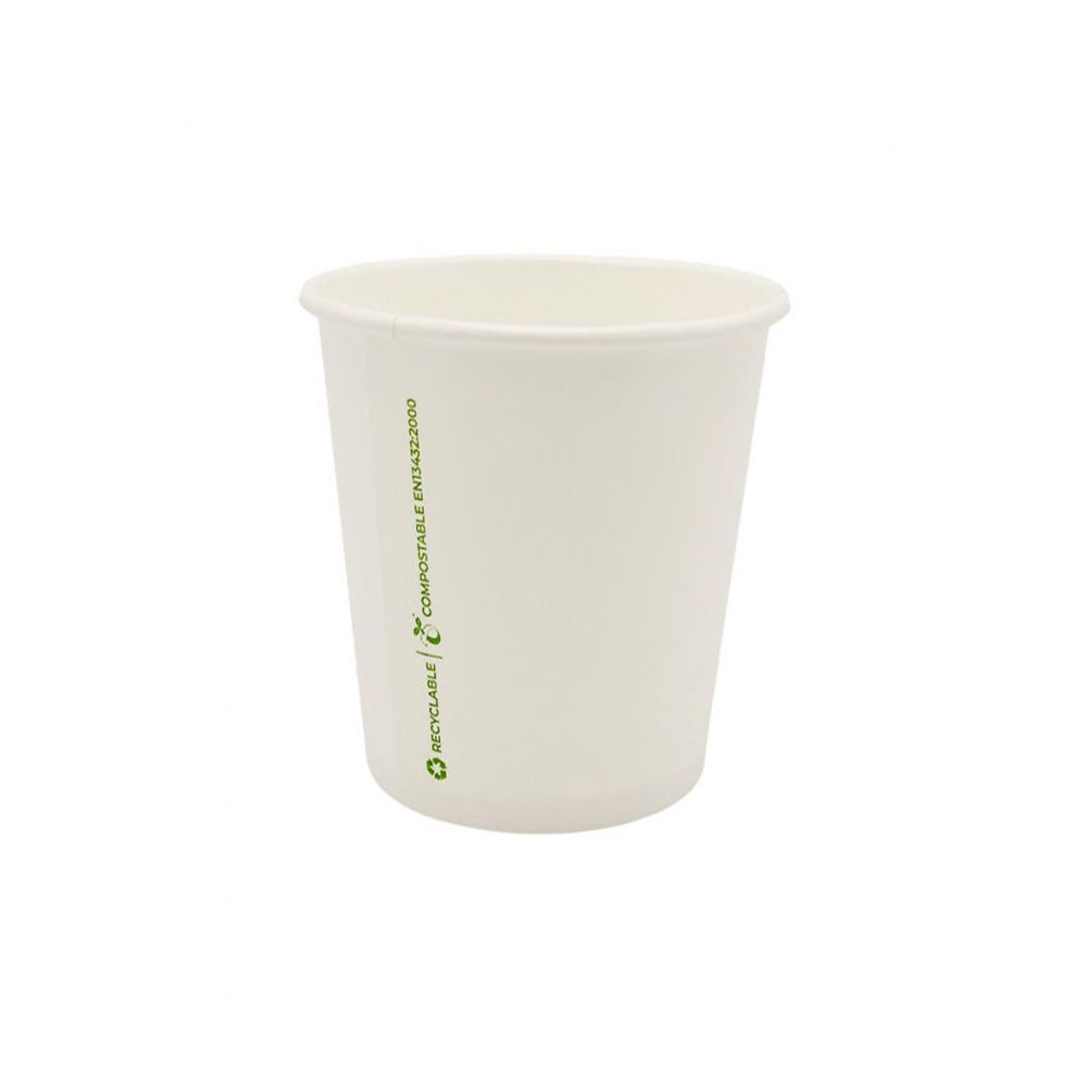 Copos Papel 089ml 3oz Plastic Free Branco 50un