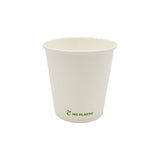 Copos Papel 118ml 4oz Plastic Free Branco 50un