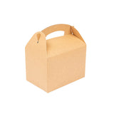 Caixa Kraft Asa Menu Lunch Box Criança 17x16x10cm 50un
