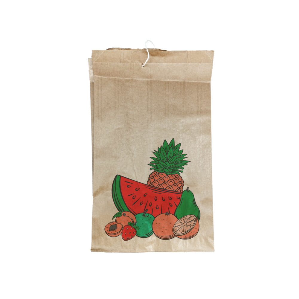 Bolsa Papel para Fruta 14x9x25cm até 1Kg c/Cordel 975un - 6621422