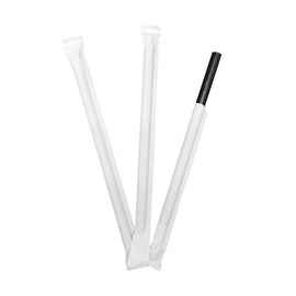 Palhinhas 14cm Papel Preto (Emb Individual) 250un - 6661022