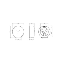 Carregar imagem no visualizador da galeria, Dispensador de Papel Higienico Jumbo Smart Preto