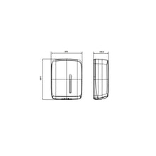 Carregar imagem no visualizador da galeria, Dispensador Toalhas Mão Zig-Zag Branco Mate
