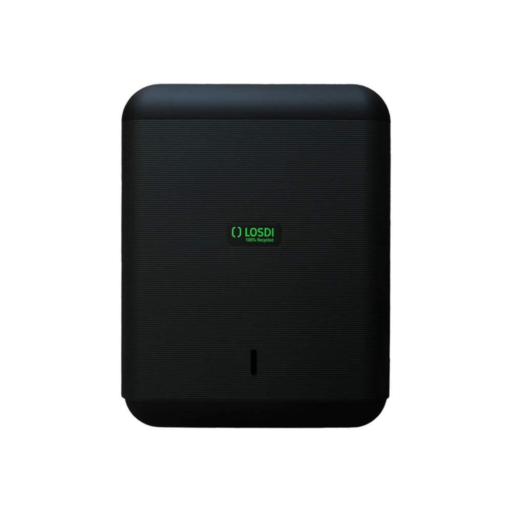 Dispensador Toalhas Mão Zig-Zag EcoLuxe Losdi Preto Mate