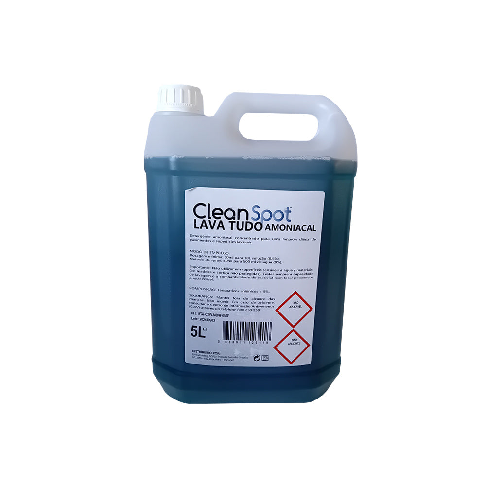 Detergente Lava Tudo Amoniacal Cleanspot 5L - 6831150