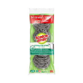 Esfregão Inox Scotch-Brite 3+1un - PACK 2un.