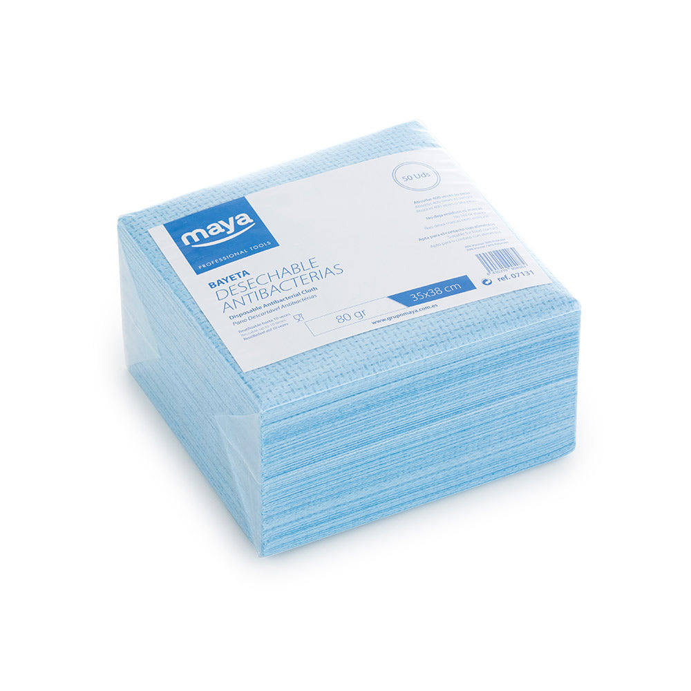 Pano Antibacteriano Descartável Azul Pack 50un - 68510142