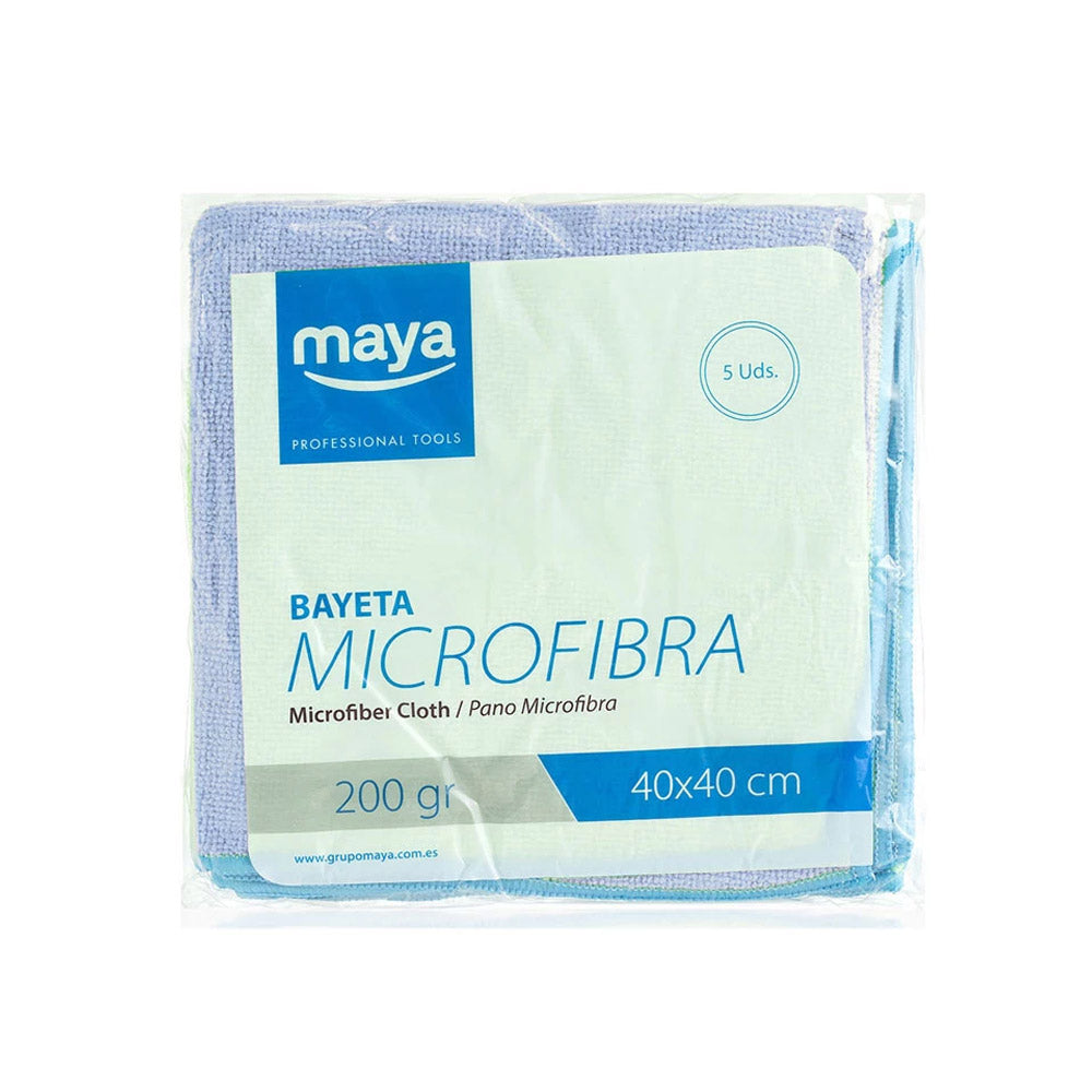 Pano Microfibra Terry 40x40cm Azul Pack 5un - 68510148