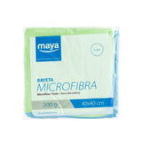 Pano Microfibra Terry 40x40cm Verde Pack 5un