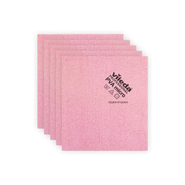 Pano PVAmicro Vileda Professional 38x35cm Vermelho 5un - 6851028