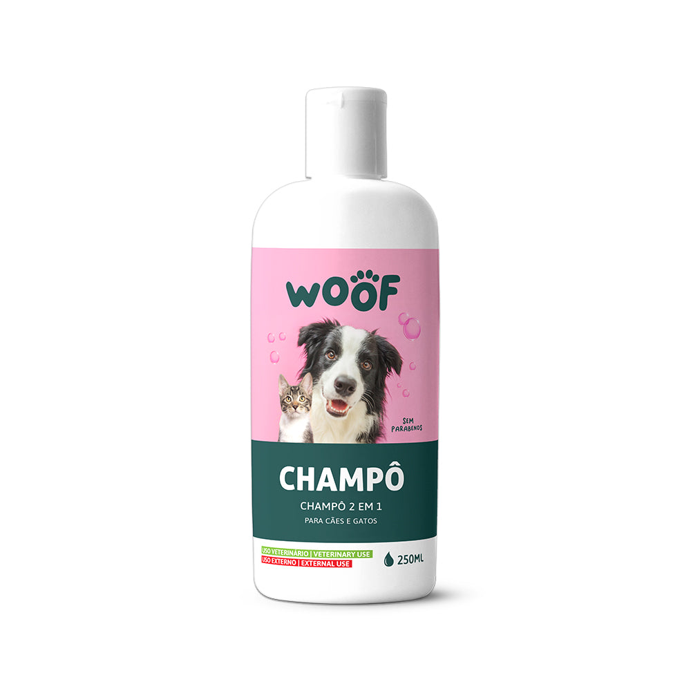 Champô para Cães e Gatos 2 em 1 WOOF 250ml - 68610001