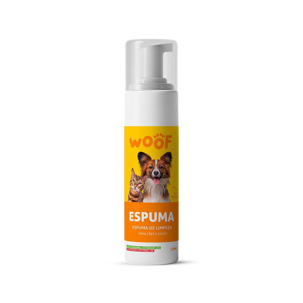 Espuma de Limpeza para Cães e Gatos WOOF 150ml - 68610004