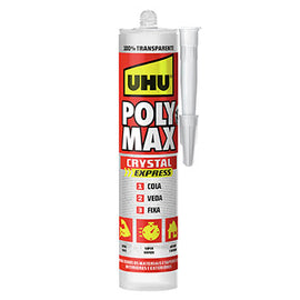 Cola e Veda Poly Max Cristal Express Transparente UHU 300g - 10736800