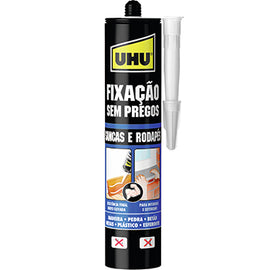 Cola Fixação sem Pregos Sancas e Rodapés UHU Creme 440g - 10738480