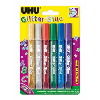 Cola Glitter Young Creativ Cores Escuras 6x10ml - 10739040