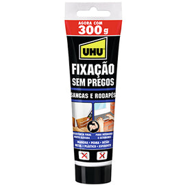 Cola Fixação sem Pregos Sancas e Rodapés UHU Creme 300g - 10742380