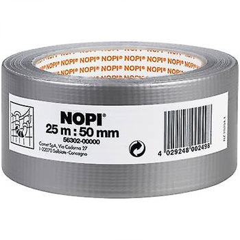 Fita Adesiva Tecido (Duct tape) NOPI 50mmx25m Prata 1un - 1561058