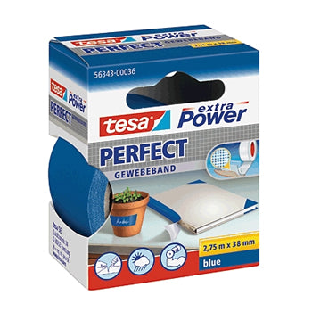 Fita Adesiva Tecido Tesa Extra Power Perfect 38mmx2.75m Azul - 15656343-36