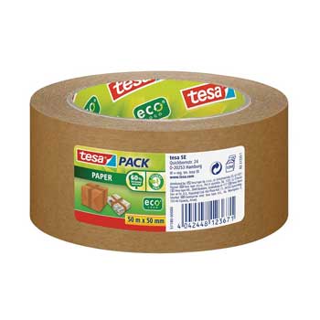 Fita Adesiva Papel Castanha Tesa 50mmx50mts 1un - 15657180