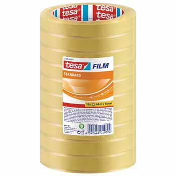 Fita Adesiva 15mmx66mts Transparente Tesa  Pack 10 rolos - 15657388