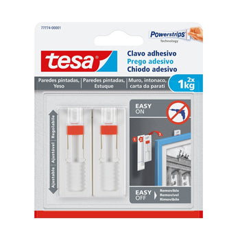 Prego Adesivo Tesa Powerstrips 1Kg Superfícies Porosas 2un - 15677774