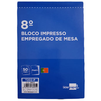 Bloco Empregado de Mesa Duplicado - 1841013