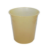 Cesto Papeis Plastico 15 Litros Amarelo Transparente