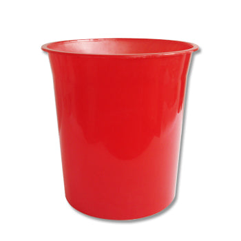 Cesto Papeis Plastico 18 Litros Vermelho Transparente - 571Z35737