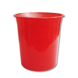 Cesto Papeis Plastico 18 Litros Vermelho Transparente - 571Z35737
