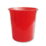 Cesto Papeis Plastico 18 Litros Vermelho Transparente