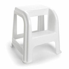 Escadote Plástico 2 Niveis 45cm Altura Cinza - 5931004