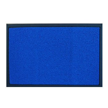 Tapete Malha em PVC 40x60cm c/Rebordo Azul (Vinil Esparguet - 6491041