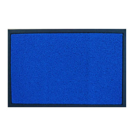 Tapete Malha em PVC 40x60cm c/Rebordo Azul (Vinil Esparguet - 6491041