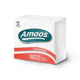 Guardanapos 22x22cm Amoos 2Fls Branco  (Maco100) (T622002.4 - 6511036