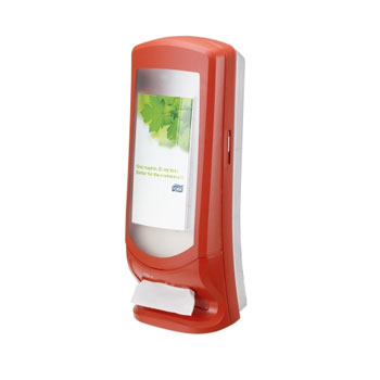 Dispensador p/900 Guardanapos TORK (N4)  Cor Vermelho - 651272212