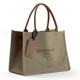 Saco de Compras Dammann Frères Kaki Brun - 6595407