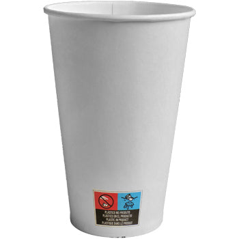 Copos Papel 355ml-12oz Branco 80un - 6611062