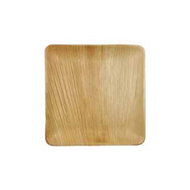 Pratos 25,5x25,5x1,5cm Folha de Palma Quadrados 6un - 6621206