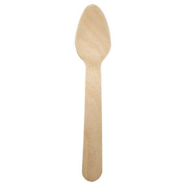 Colheres Sobremesa Madeira 125mm 100un - 6621219
