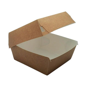 Caixa Hamburguer Kraft 10,8x10,8x7cm 150un - 6621224