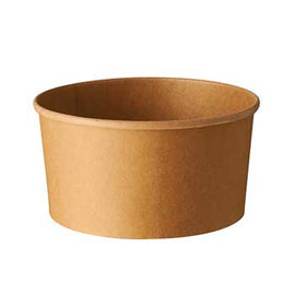 Saladeiras 1000ml Cartão Redondo Cor Kraft 50un - 6621269