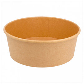 Saladeiras 1300ml Cartão Redondo Cor Kraft 50un - 6621292