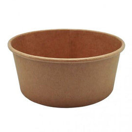 Saladeiras 700ml Cartão Redondo Ø150mm Cor Kraft 50un - 6621312